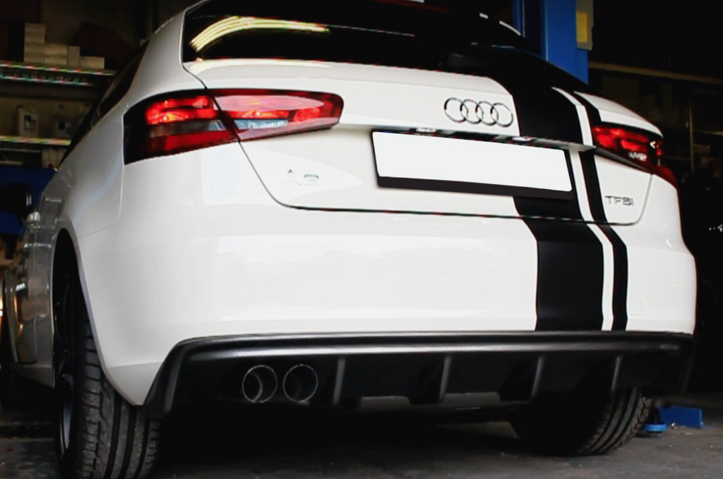 Difuzor bara spate fusta spoiler lip AUDI A3 8V 2013-2016 pentru bara standard TFB TUNING