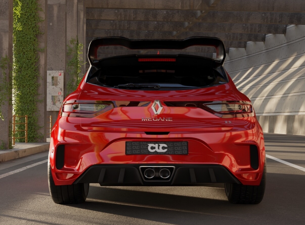 Eleron luneta portbagaj RENAULT MEGANE MK4 aspect RS CUP doar pentru Megane MK4 RS TFB TUNING
