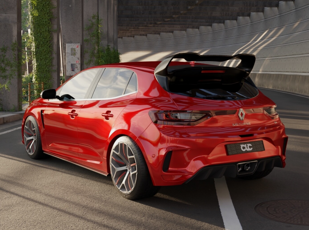 Eleron luneta portbagaj RENAULT MEGANE MK4 aspect RS CUP doar pentru Megane MK4 RS TFB TUNING