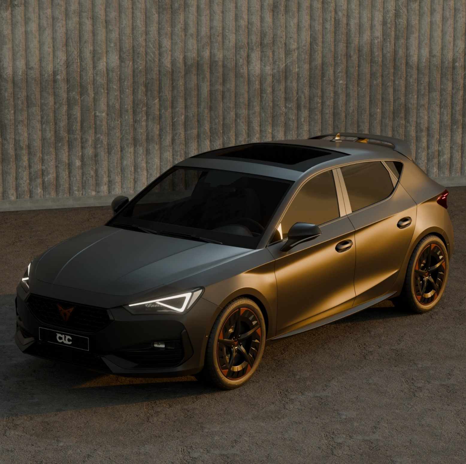 Eleron luneta portbagaj CUPRA LEON KL SPORT din 2020+ TFB TUNING