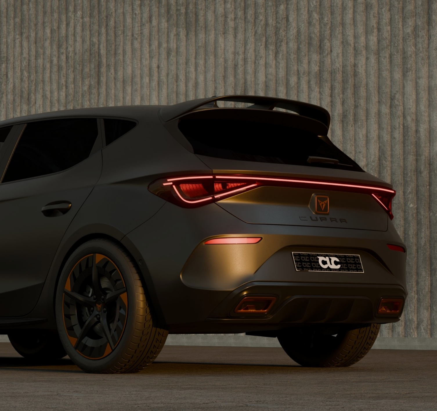 Eleron luneta portbagaj CUPRA LEON KL SPORT din 2020+ TFB TUNING