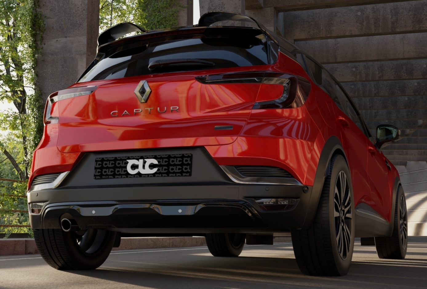 Eleron luneta portbagaj RENAULT CAPTUR MK2 aspect CUP din 2019+ TFB TUNING