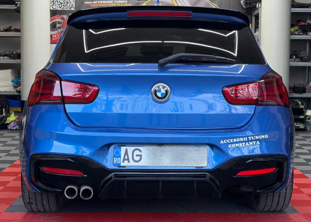 Difuzor Bara Spate - BMW SERIA 1 F20 LCI MTech Negru Lucios TFB TUNING
