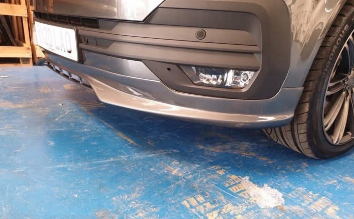 Prelungire bara fata fusta spoiler lip VW T6.1 2019-2023 Caravelle, Multivan, Transporter aspect SLINE TFB TUNING