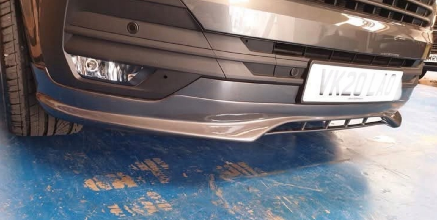 Prelungire bara fata fusta spoiler lip VW T6.1 2019-2023 Caravelle, Multivan, Transporter aspect SLINE TFB TUNING