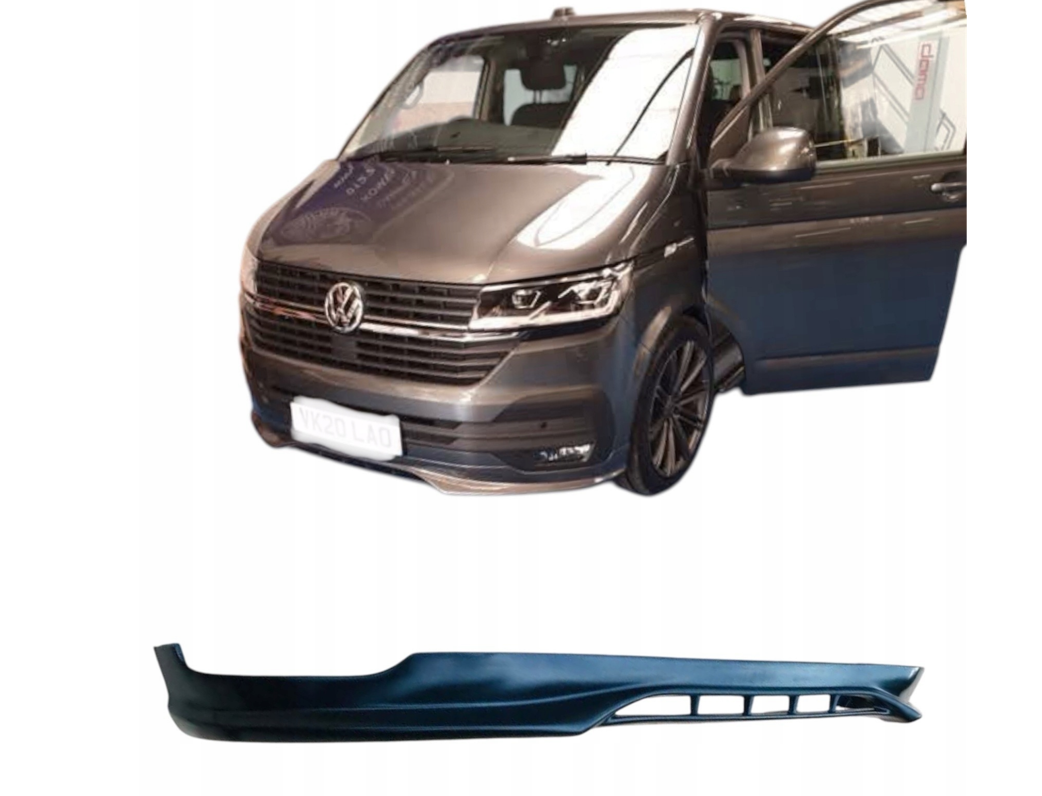 Prelungire bara fata fusta spoiler lip VW T6.1 2019-2023 Caravelle, Multivan, Transporter aspect SLINE TFB TUNING