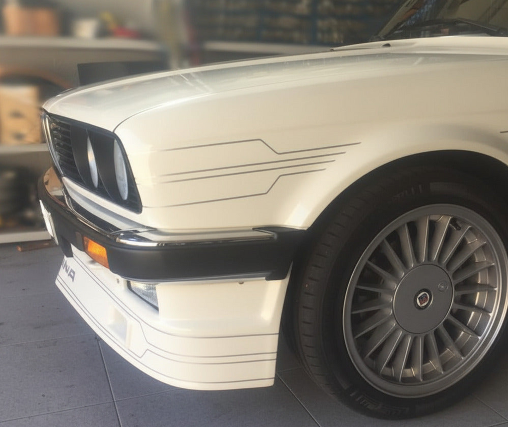 Prelungire bara fata fusta lip spoiler BMW Seria 3 E30 1985-1987 ALPINA Phase 1 TFB TUNING