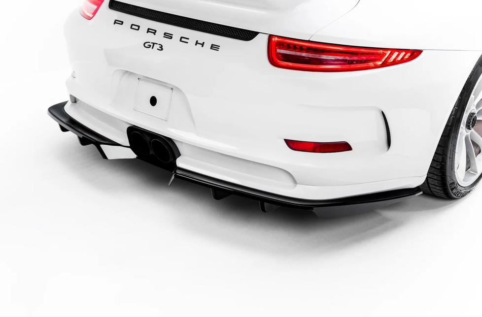 Prelungire difuzor bara spate spoiler fusta lip cu aripioare laterale Porsche 911 GT3 991 - Maxton Design