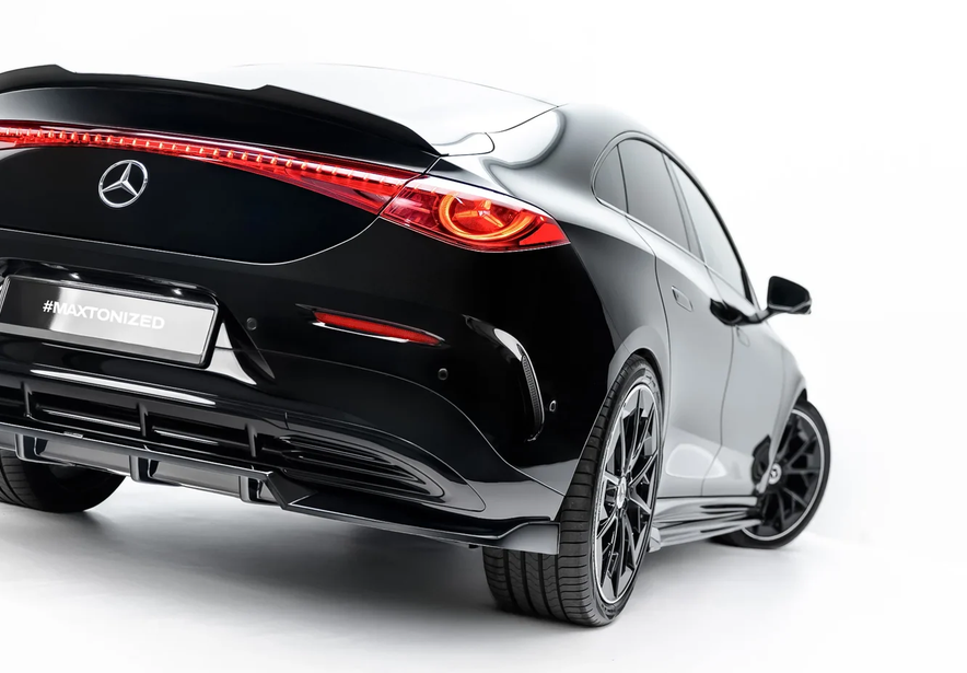 Prelungire difuzor bara spate spoiler fusta lip cu aripioare laterale Mercedes-Benz CLA EQ AMG-Line Coupe / Shooting Brake C174 / X174 - Maxton Design