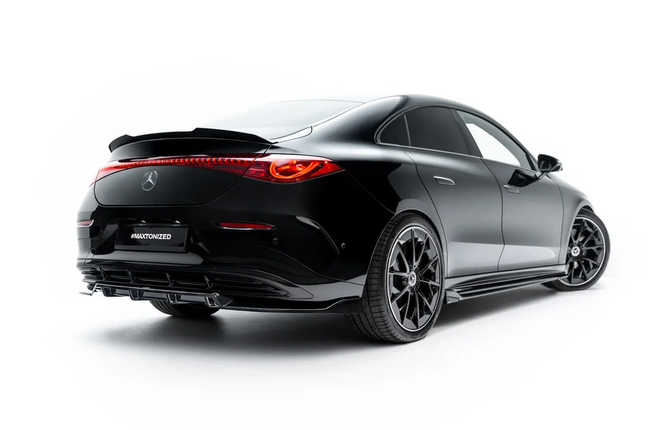 Prelungire difuzor bara spate spoiler fusta lip cu aripioare laterale Mercedes-Benz CLA EQ AMG-Line Coupe / Shooting Brake C174 / X174 - Maxton Design