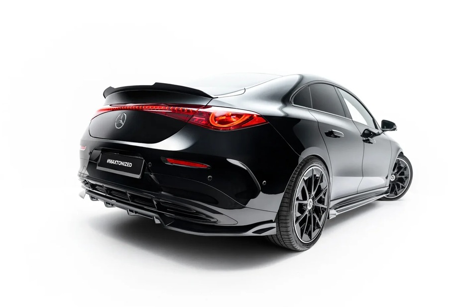Prelungire difuzor bara spate spoiler fusta lip cu aripioare laterale Mercedes-Benz CLA EQ AMG-Line Coupe / Shooting Brake C174 / X174 - Maxton Design