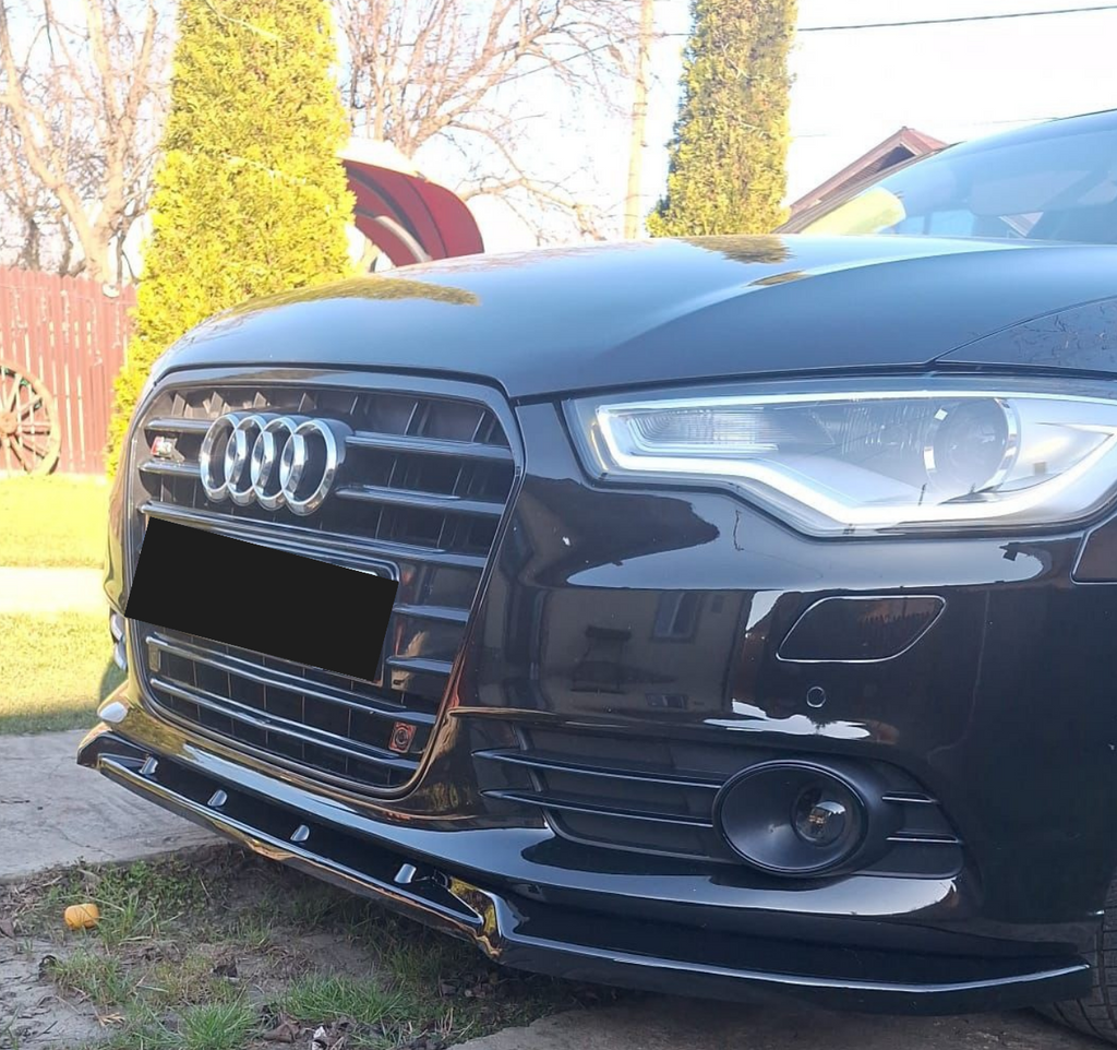 Prelungire spoiler față Audi A6 C7 2011–20114 ABS Nou vopsit negru lucios pentru bara normala Non Sline TFBT