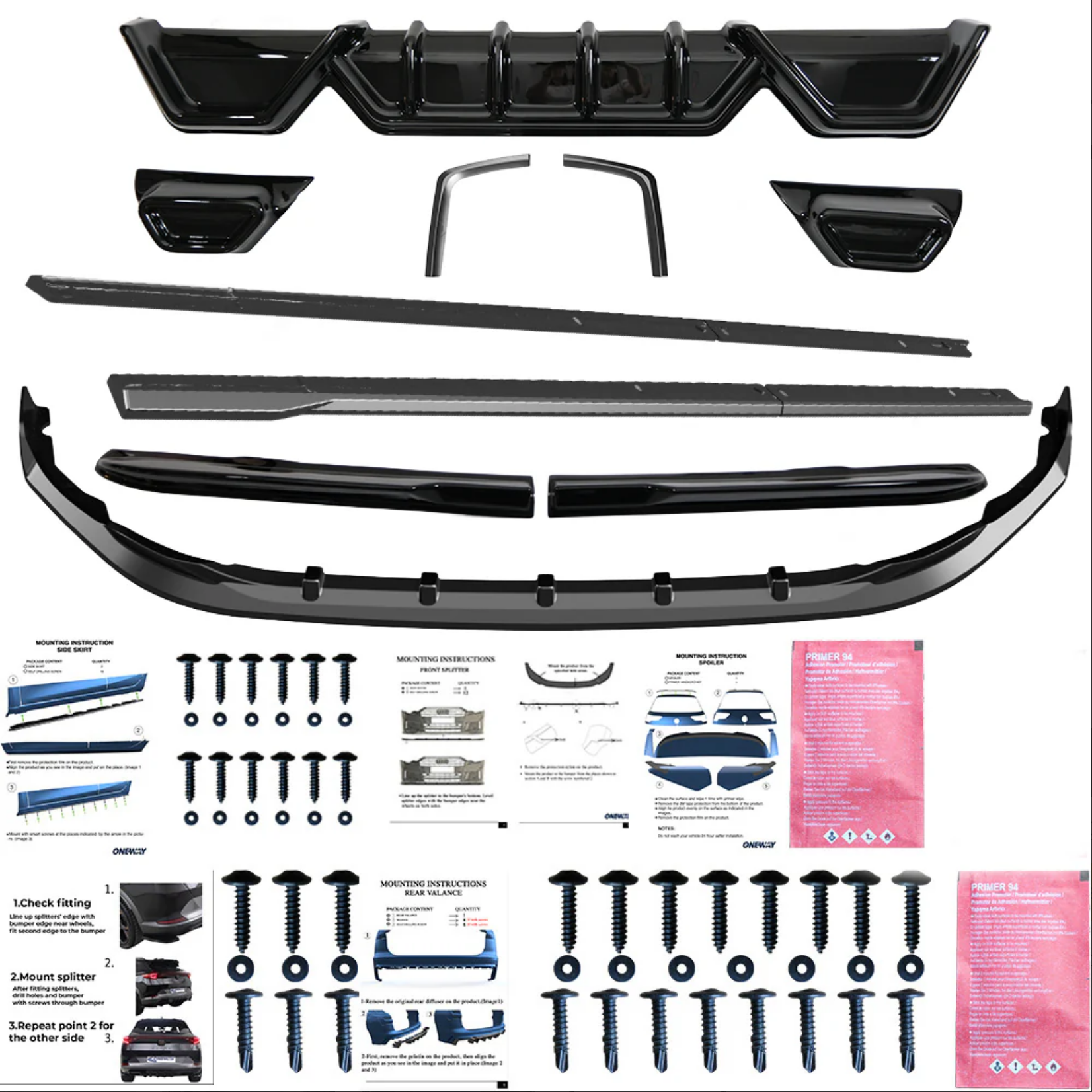 Kit Caroserie Compatibil Cu VW VOLKSWAGEN Transporter T7 LWB 2024+