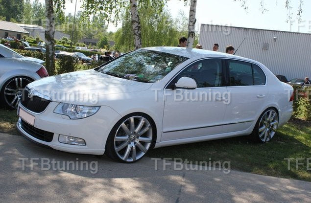 Prelungire bara fata fusta spoiler lip Skoda Superb 2 2008-2013 TFB TUNING
