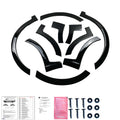 Ornamente Aripă Roți Compatibile Cu VW VOLKSWAGEN Caddy MK5 2021+ (Negru Lucios) Cu ABE TÜV