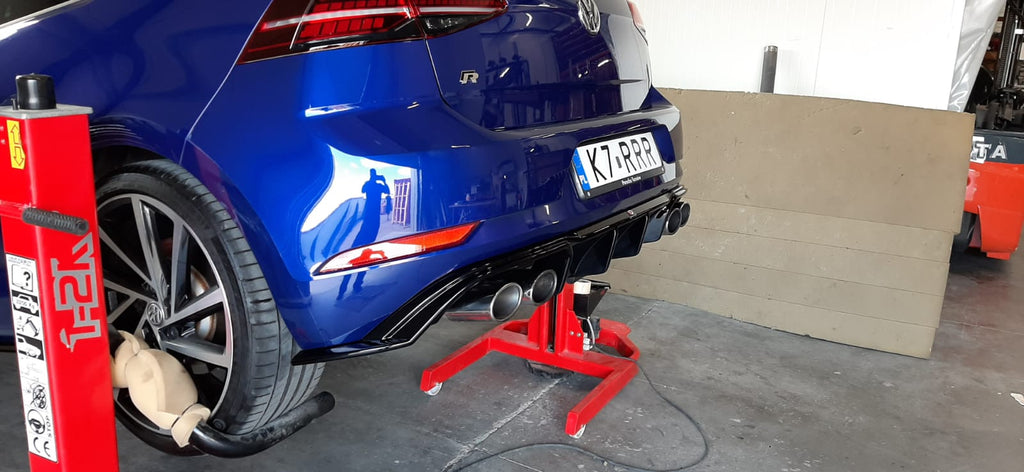 Prelungire difuzor bara spate Volkswagen Golf 7 R Facelift 2017-2019 v27 - Maxton Design