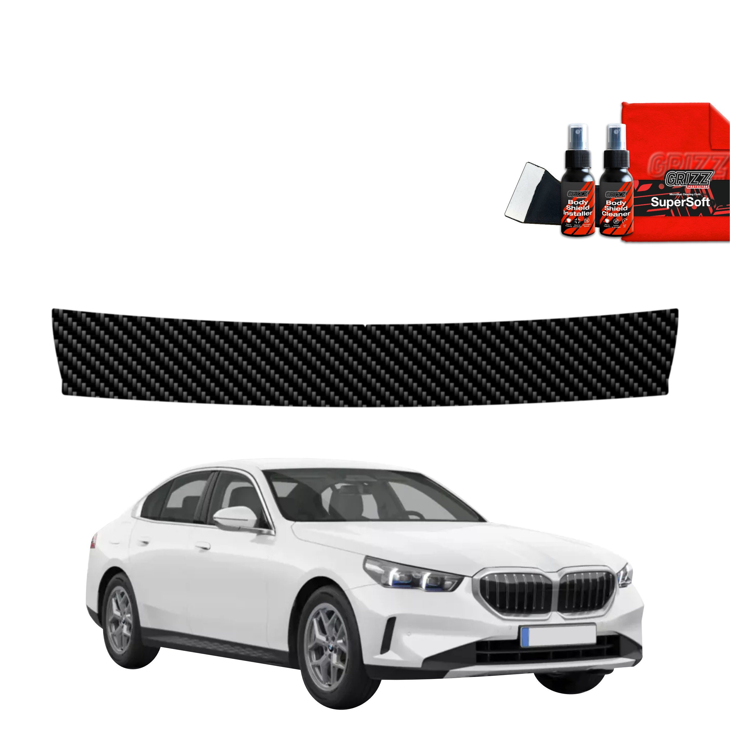 Folie de protecție din carbon pentru pragul portbagajului - BMW 5 Sedan G60 520i (2024-2025)