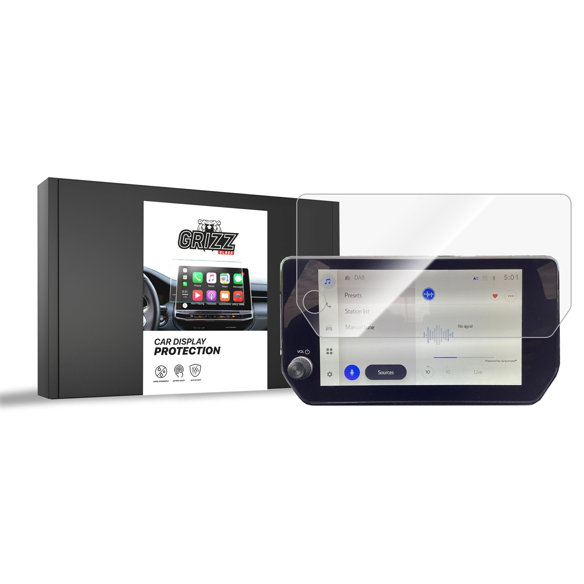 Folie de protecție pentru ecran pentru Suzuki Across 9" (2020-2025) folie navigație, rezistentă la zgârieturi, clară