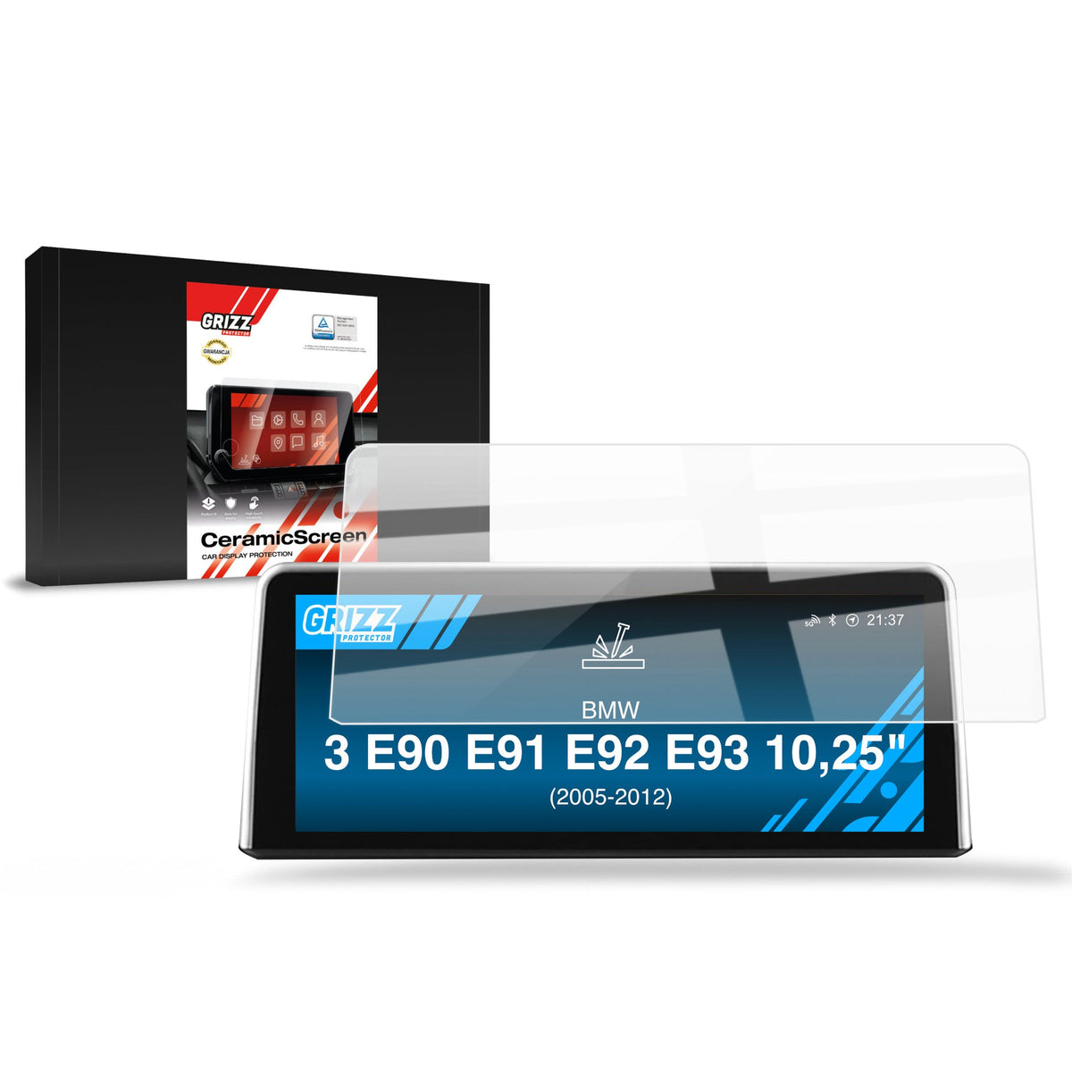 Folie de protecție pentru ecran pentru BMW 3 E90 E91 E92 E93 Radio Android 10,25" (2005-2012) Folie Navi, rezistentă la zgârieturi, clară