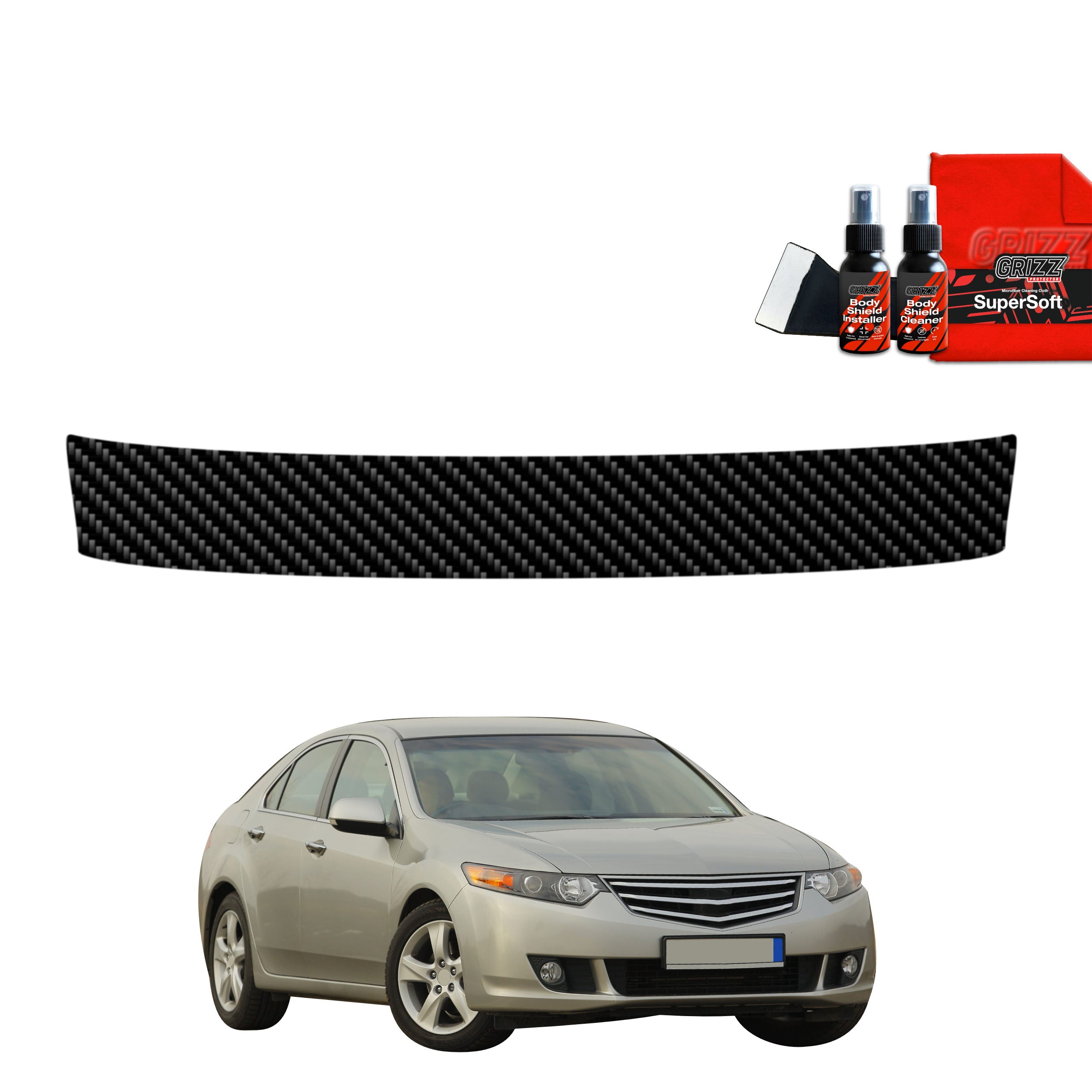 Folie de protecție din carbon pentru pragul portbagajului - Honda Accord Sedan 5D (2021-2025)