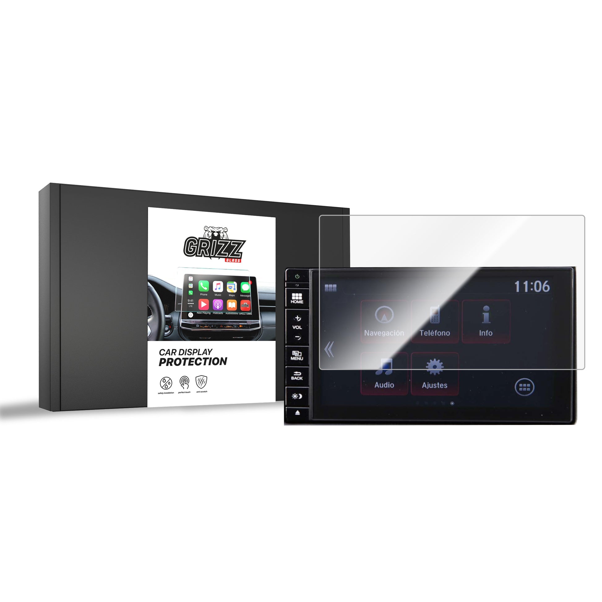 Folie de protecție pentru ecran pentru Honda Civic IX Type R 7" (2011-2016) folie pentru navigație, rezistentă la zgârieturi, clară