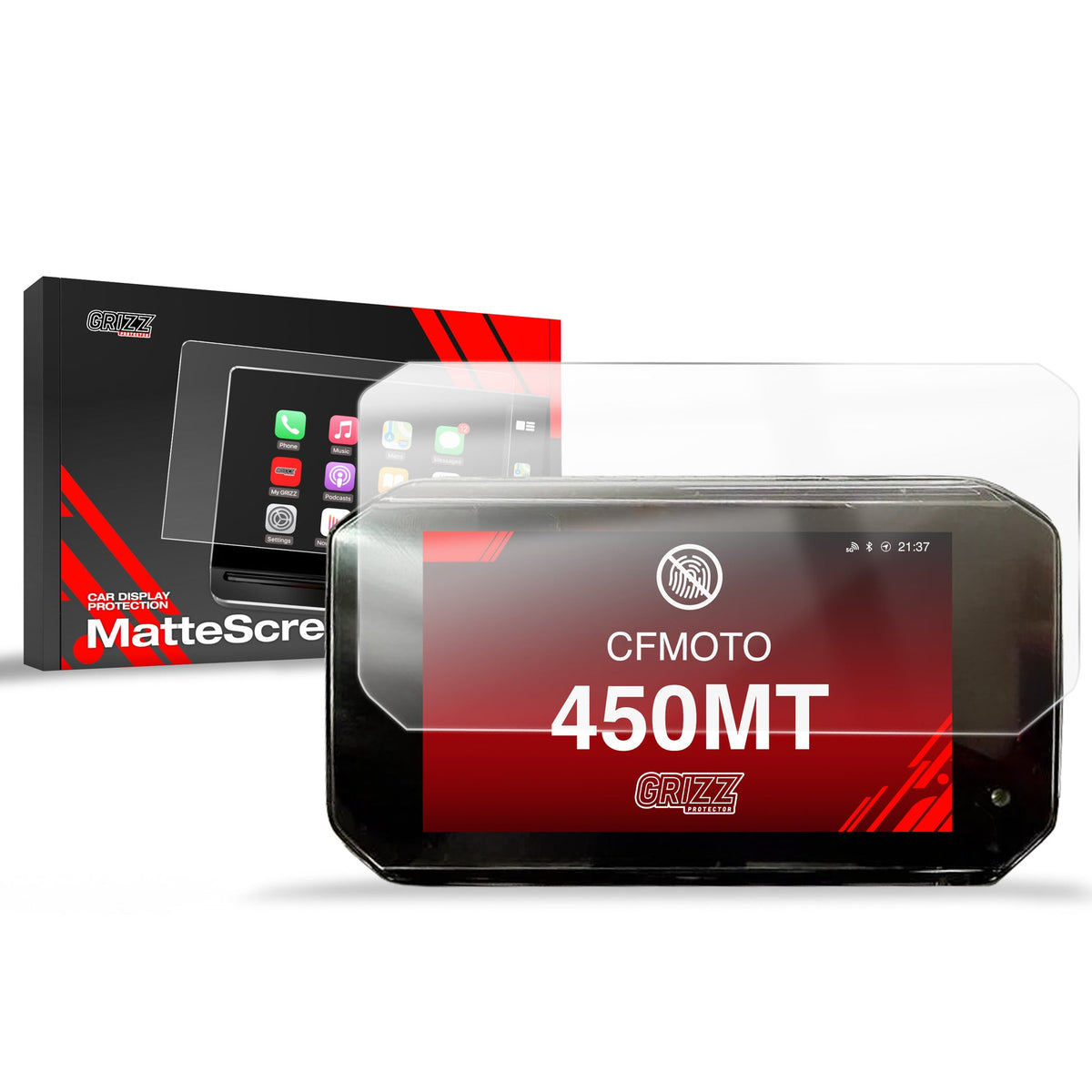 Folie de protecție pentru ecran pentru CFMOTO 450MT 5" Anti-Amprentă, Mată