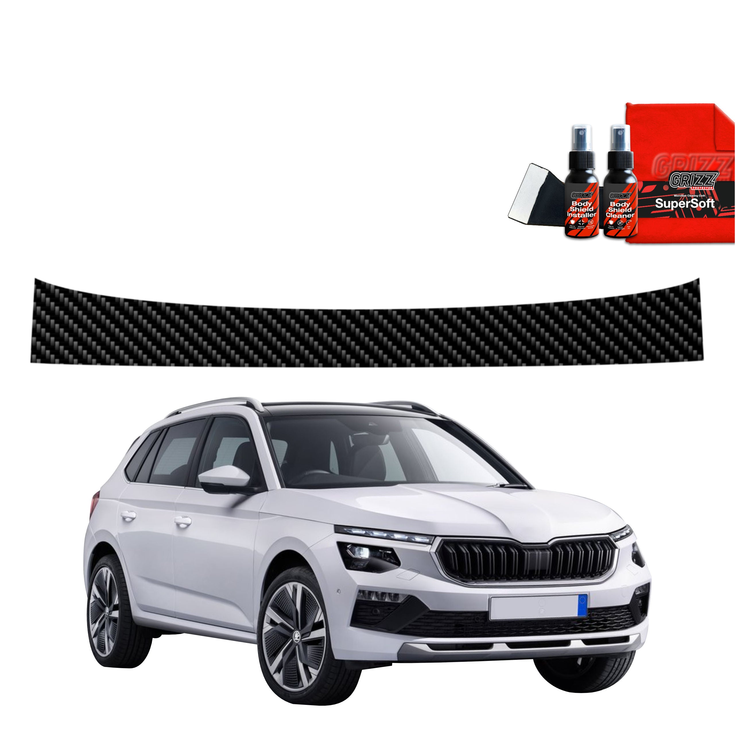Folie de protecție din carbon pentru marginea de încărcare - Skoda Kamiq (2019-2025)