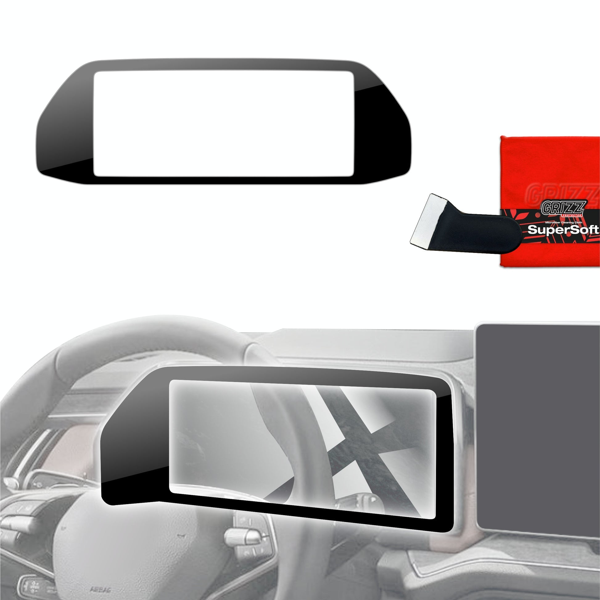 Folie de protecție pentru bord - Skoda Kodiaq 2 (2024-2025) Negru lucios