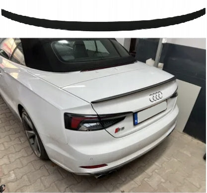 SPOILER AILERON ADĂUGAT PE AUDI A5 F5 B9 CABRIOLET SPOILER NEGRU LUCIOS