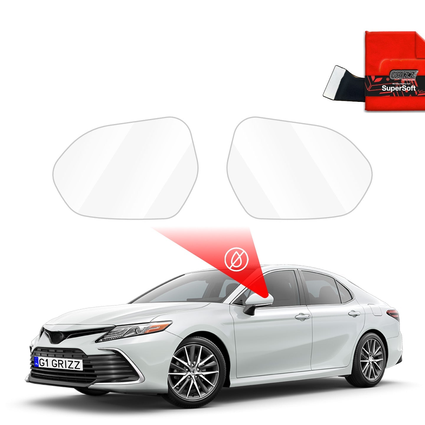 Folie de protecție împotriva ploii pentru oglinzile exterioare - Toyota Camry (2020-2024)
