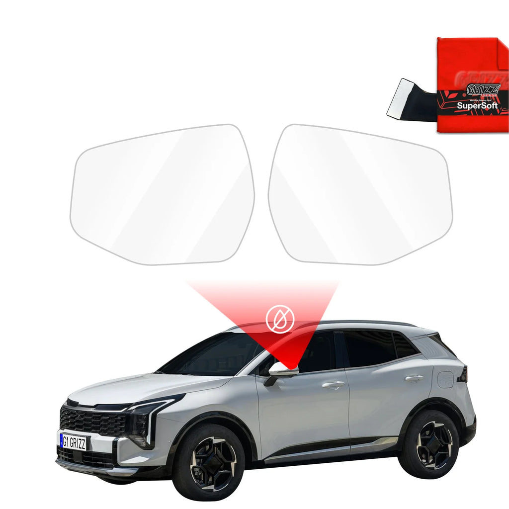Folie de protecție pentru ploaie pentru oglinzile exterioare - Kia Sportage 5 Facelift (2025)