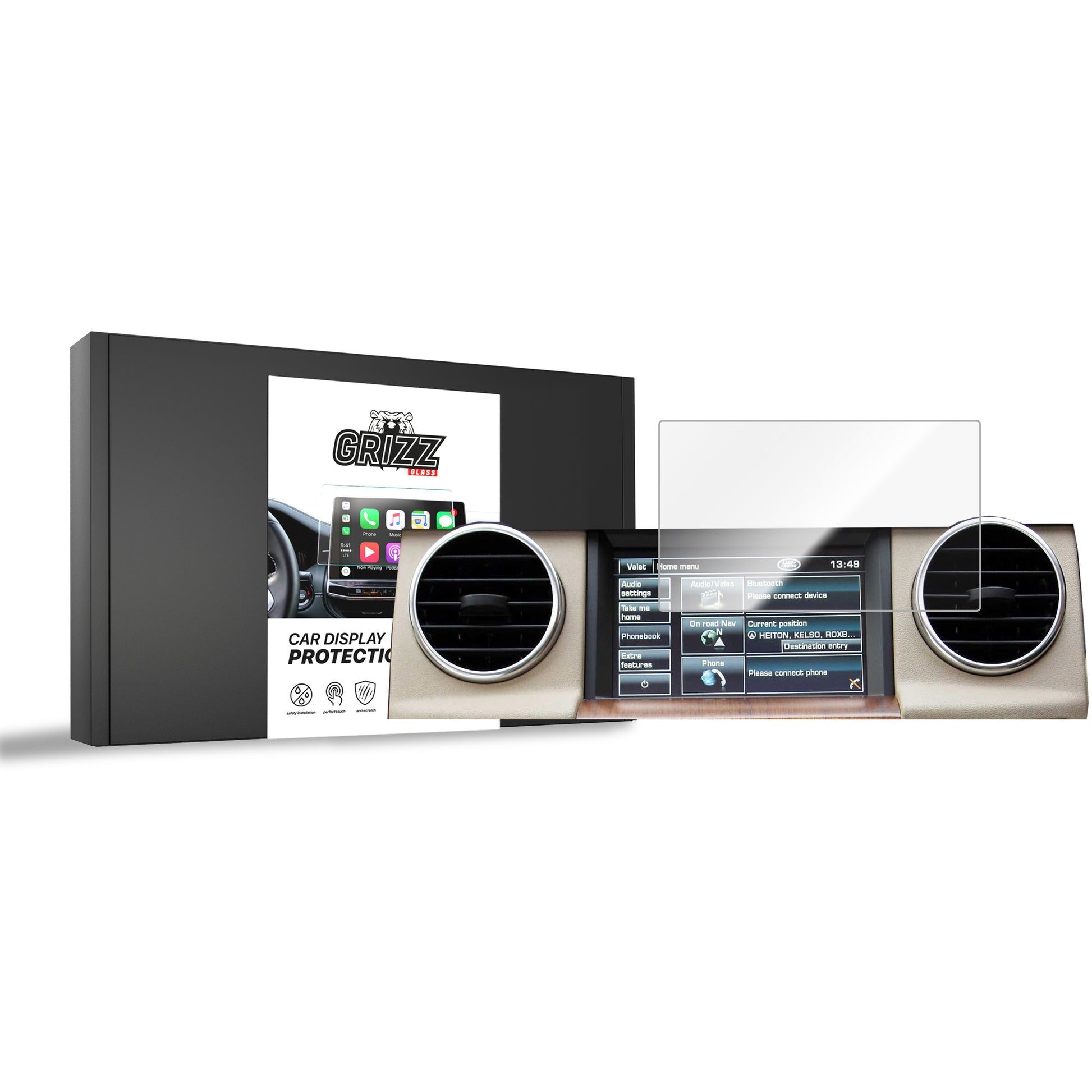 Folie de protecție pentru ecran pentru Land Rover Discovery 4 (2009-2016) folie navigație, rezistentă la zgârieturi, clară