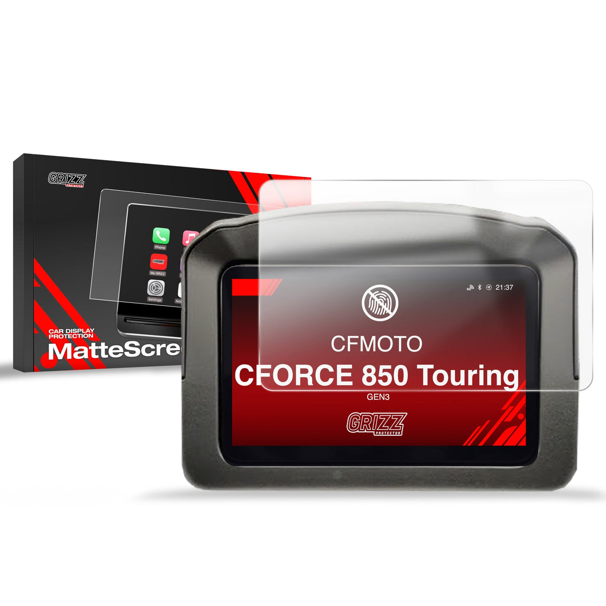Folie de protecție pentru ecran pentru CFMOTO CFORCE 850 Touring GEN3 7" Anti-Amprentă, Mată