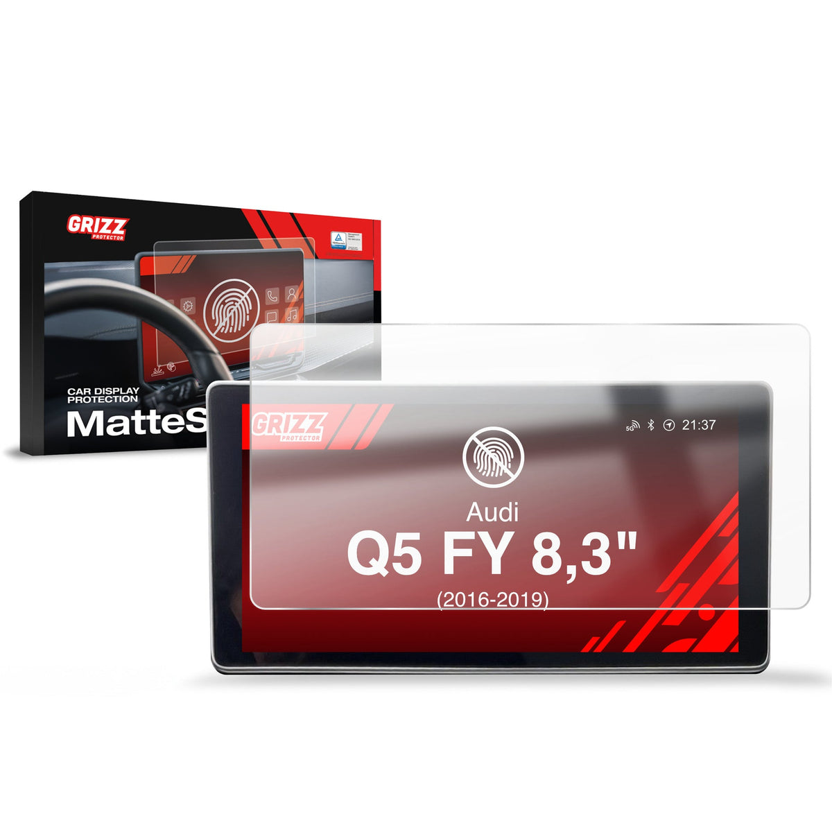Folie de protecție pentru ecran Audi Q5 FY MMI 8,3" (2016-2019) Anti-Amprentă, Mată