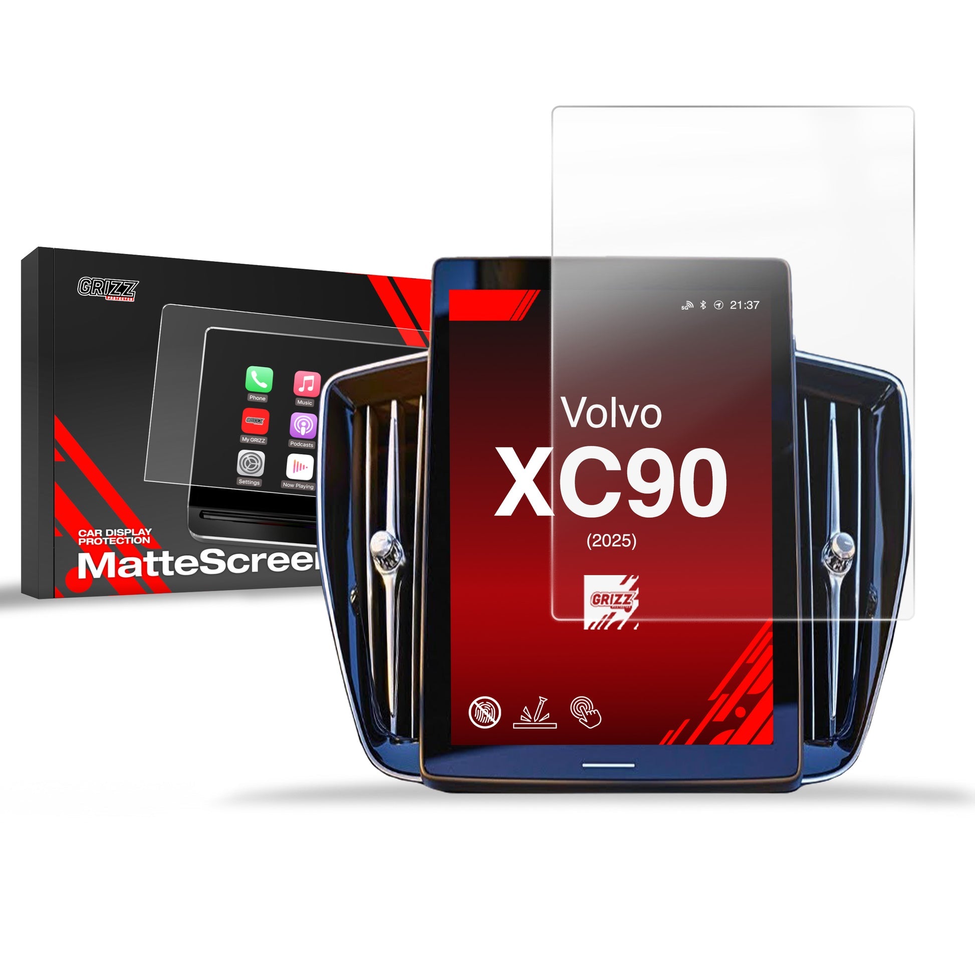 Folie de protecție pentru ecran Volvo XC90 11,2" (2025) Anti-Amprentă, Mată