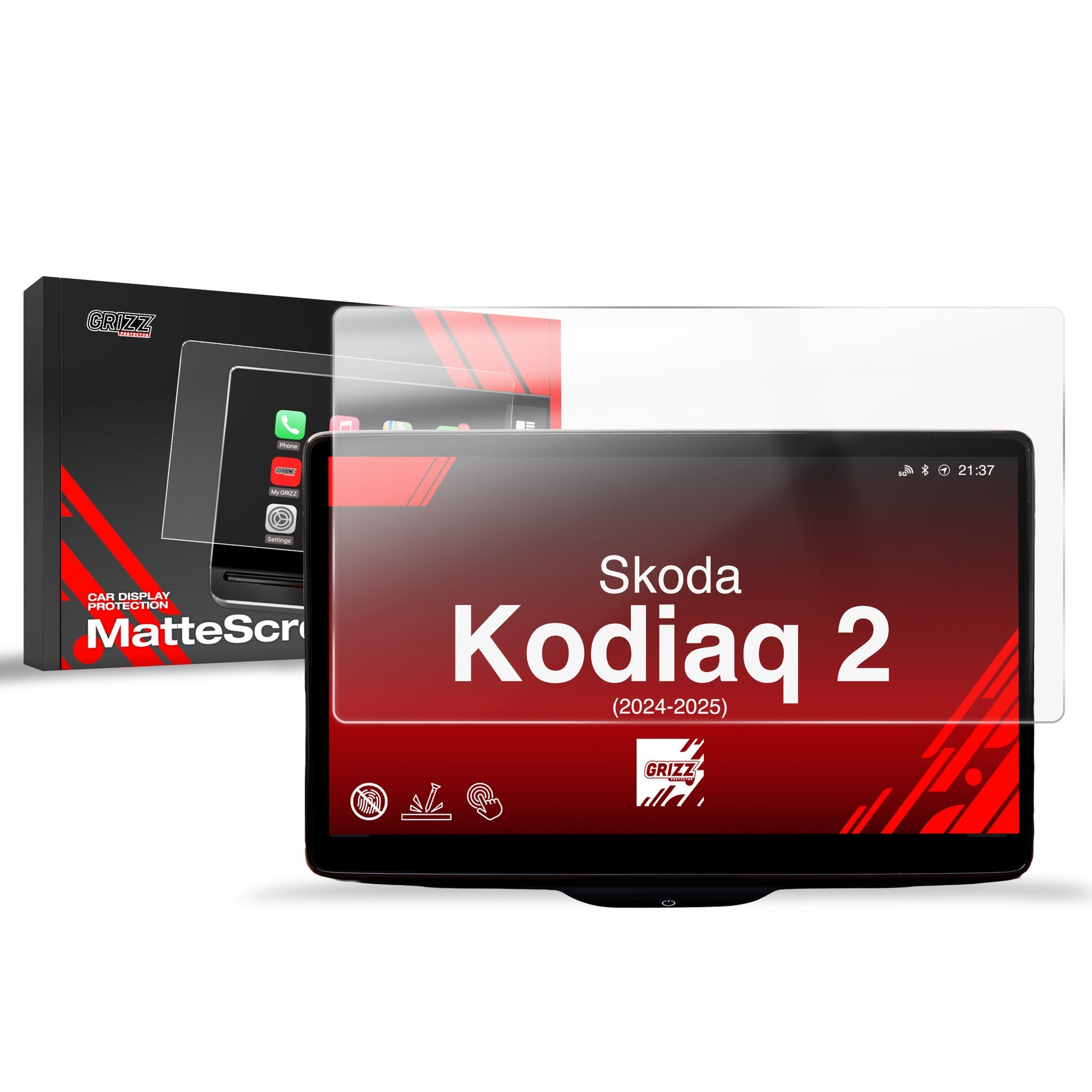 Folie de protecție pentru ecran pentru Skoda Kodiaq 2 13" (2024-2025) Anti-Amprentă, Mată
