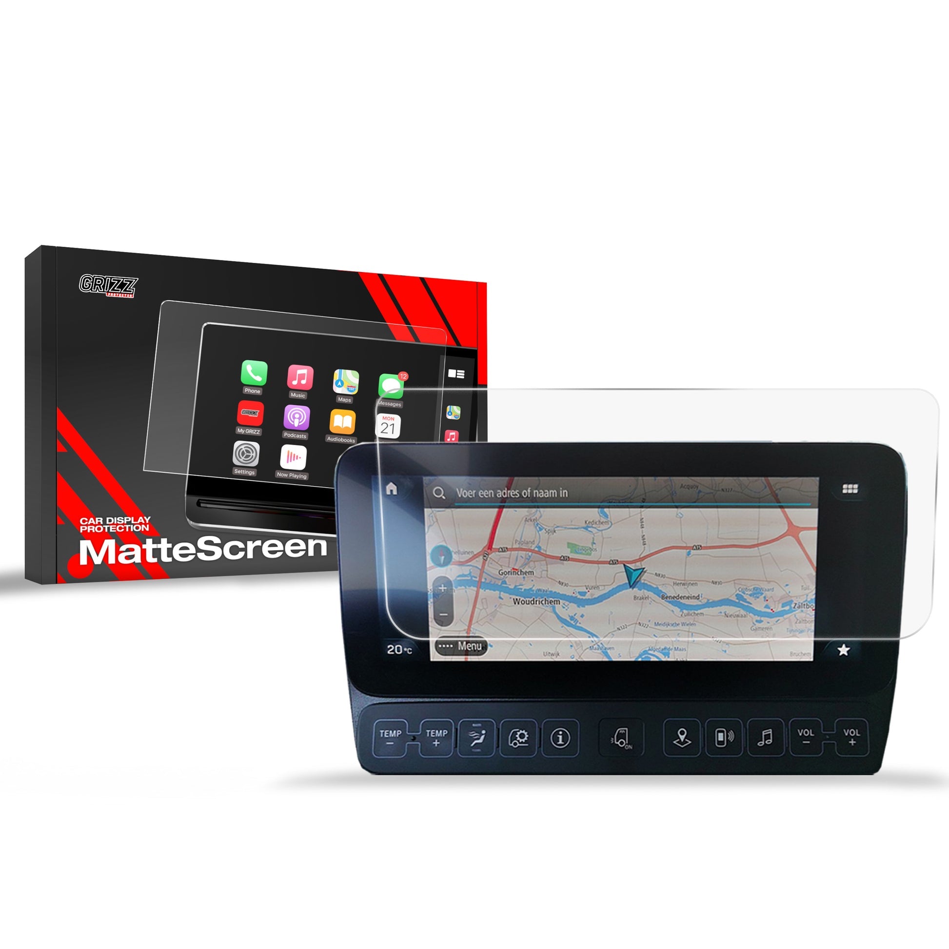 Folie de protecție pentru ecran pentru Mercedes Arocs (2018-2024) Anti-Amprentă, Mată