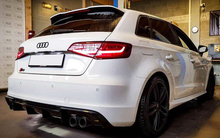 Difuzor bara spate fusta spoiler lip AUDI A3 8V HB 2013-2016 ver2 TFB TUNING