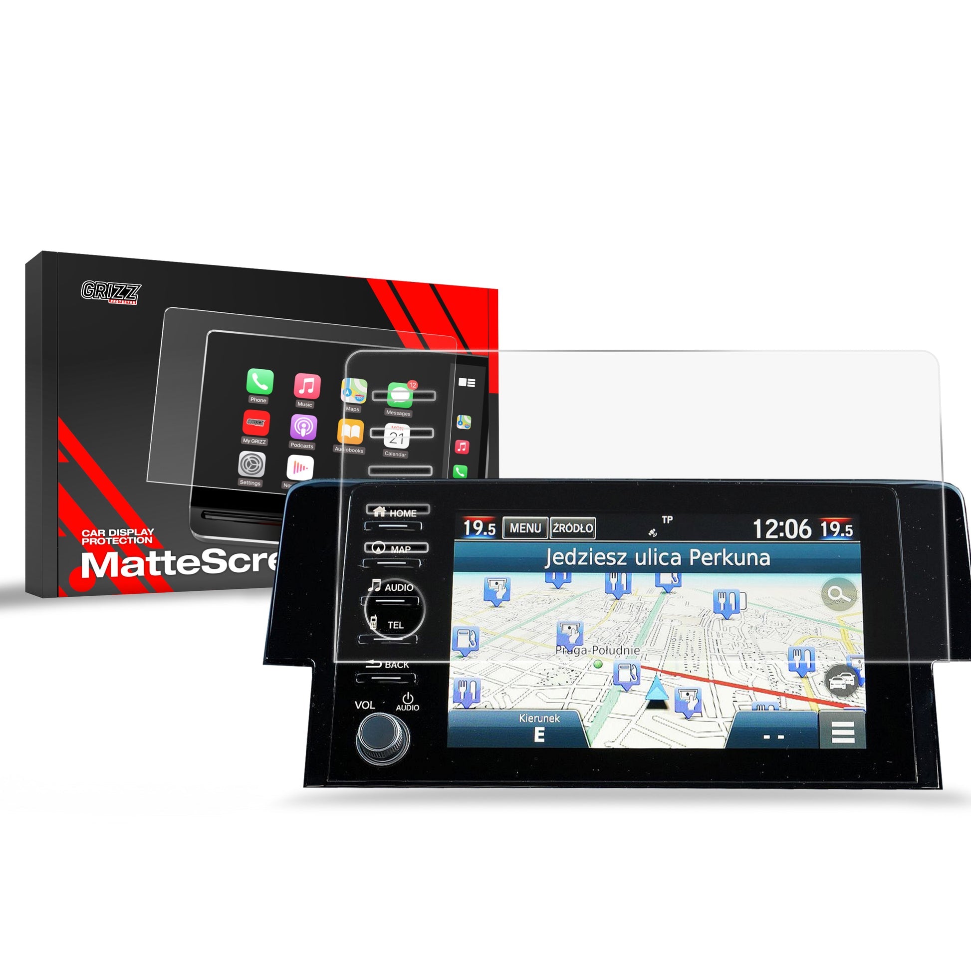 Folie de protecție pentru ecran pentru Honda Civic X (2020) Anti-Amprentă, Mată