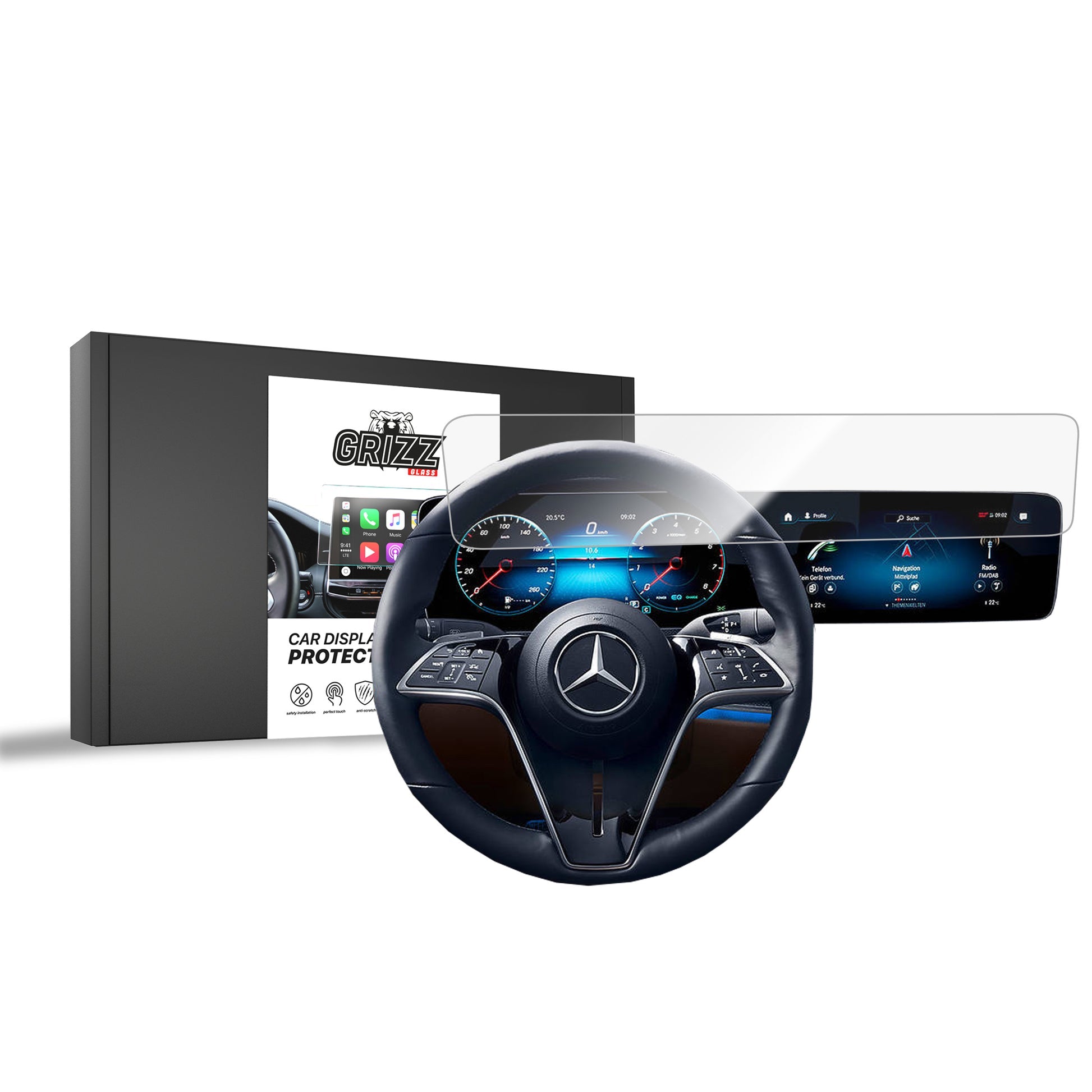 Folie de protecție pentru ecran pentru Mercedes GLE Coupe C167 (2019-2025) folie Navi, rezistentă la zgârieturi, clară