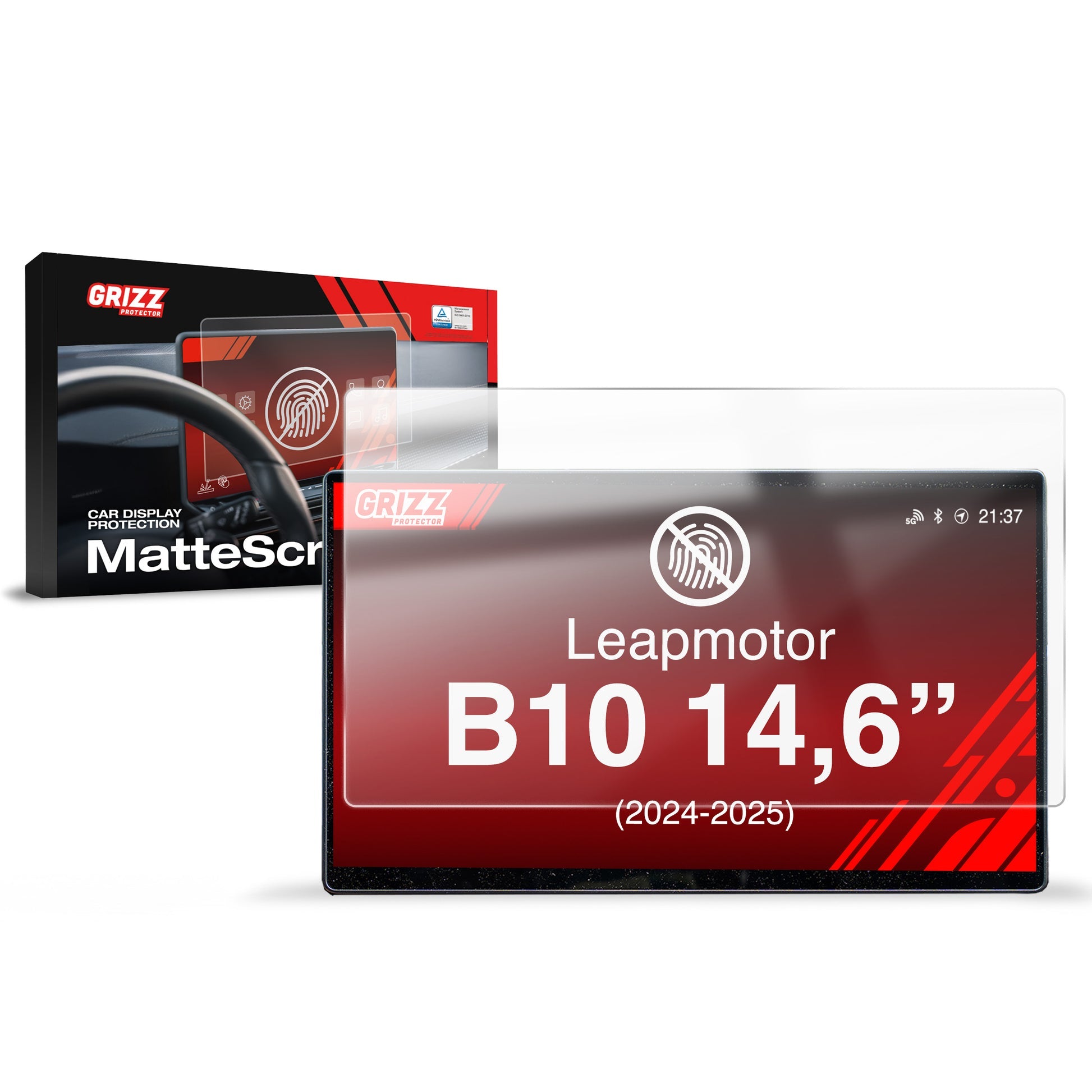 Folie de protecție pentru ecran pentru Leapmotor B10 14,6" (2024-2025) Anti-Amprentă, Mată