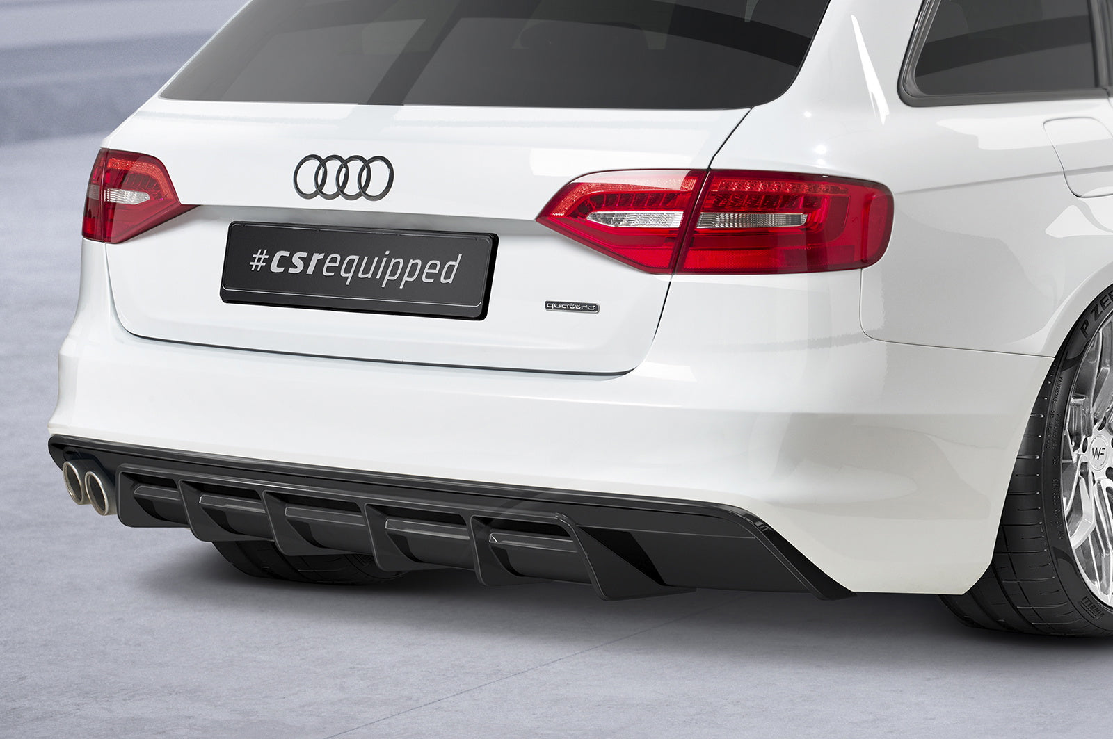 Difuzor Șorț spate cu ABE pentru Audi A4 B8 (Tip 8K) HA418