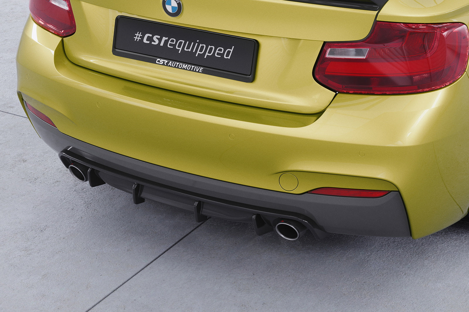 Difuzor Șorț spate cu ABE pentru BMW Seria 2 (F22 / F23) Coupe și Cabriolet HA273
