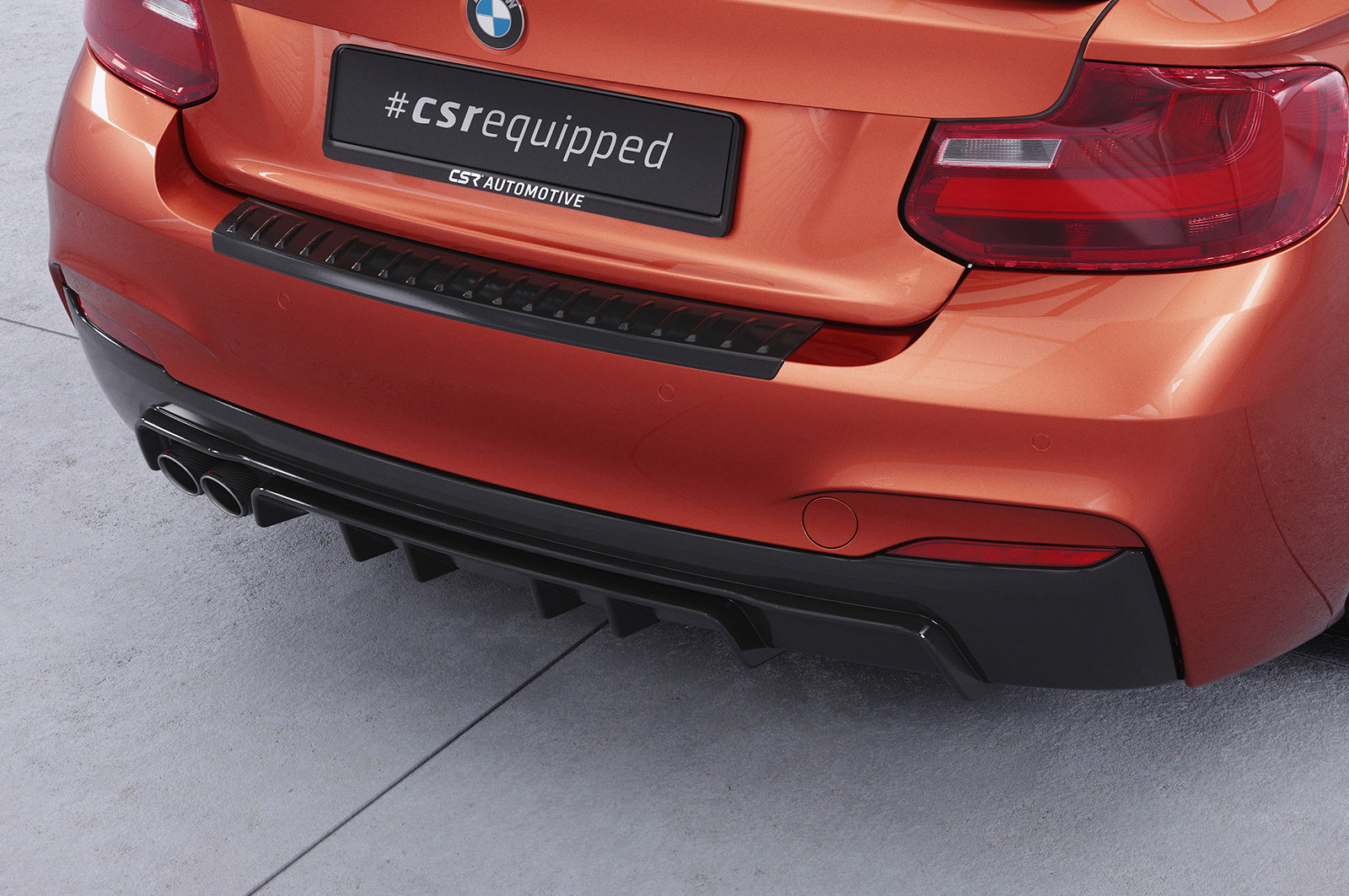 Difuzor Șorț spate cu ABE pentru BMW Seria 2 F22 / F23 Pachet M HA307
