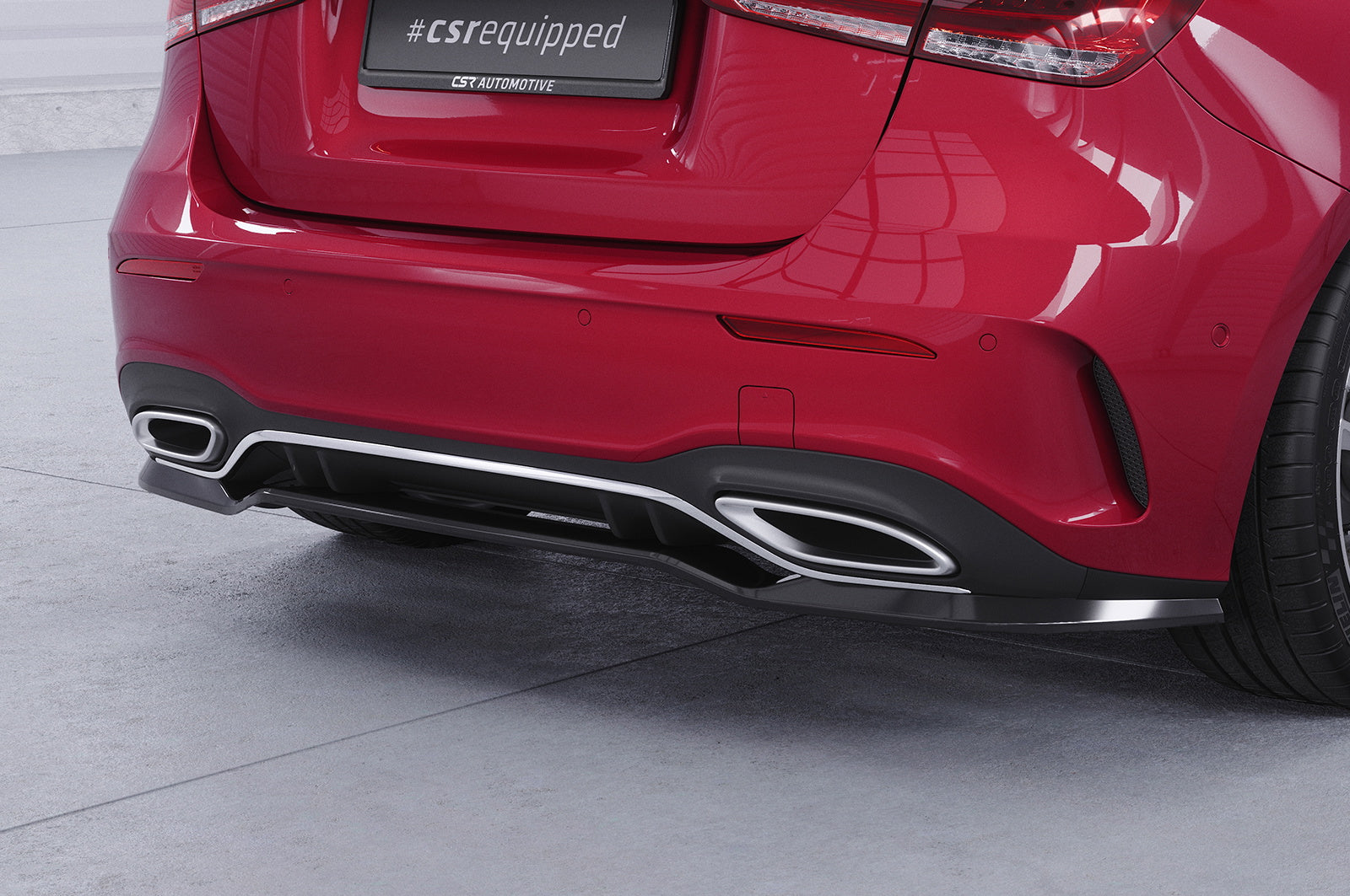 Difuzor Șorț spate cu ABE pentru Mercedes-Benz Clasa A (W177) AMG-Line HA483