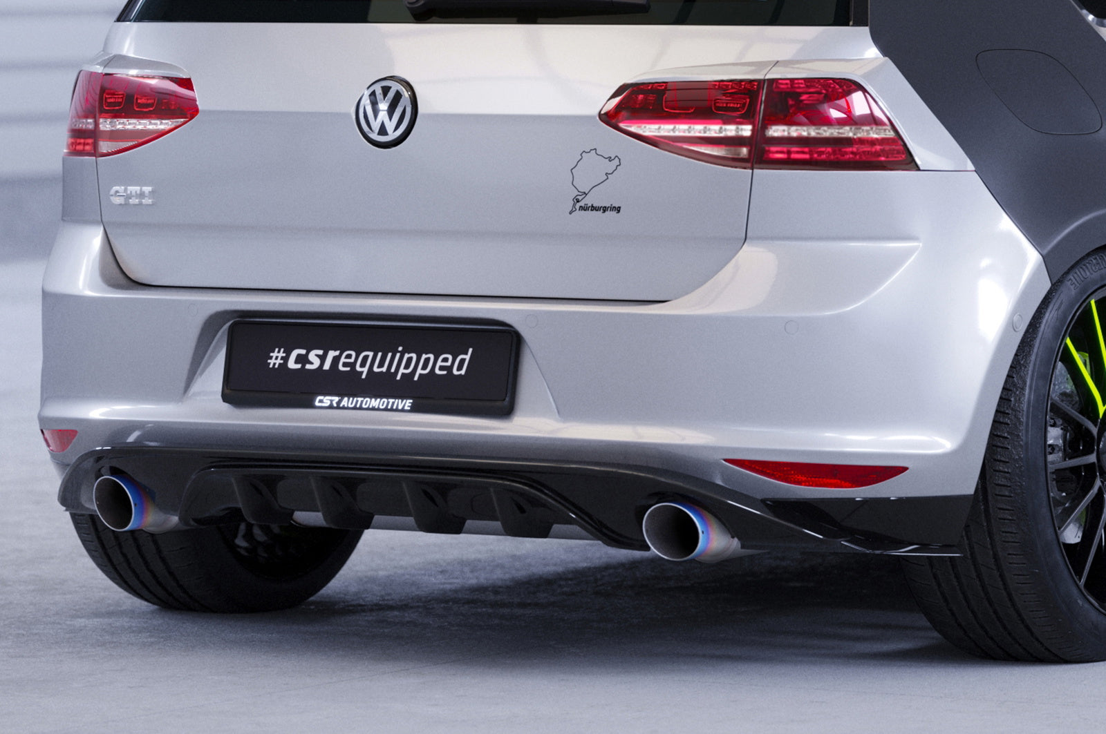 Difuzor Șorț spate cu ABE pentru VW Golf 7 Base/GTI/GTD/GTE/e-Golf HA266
