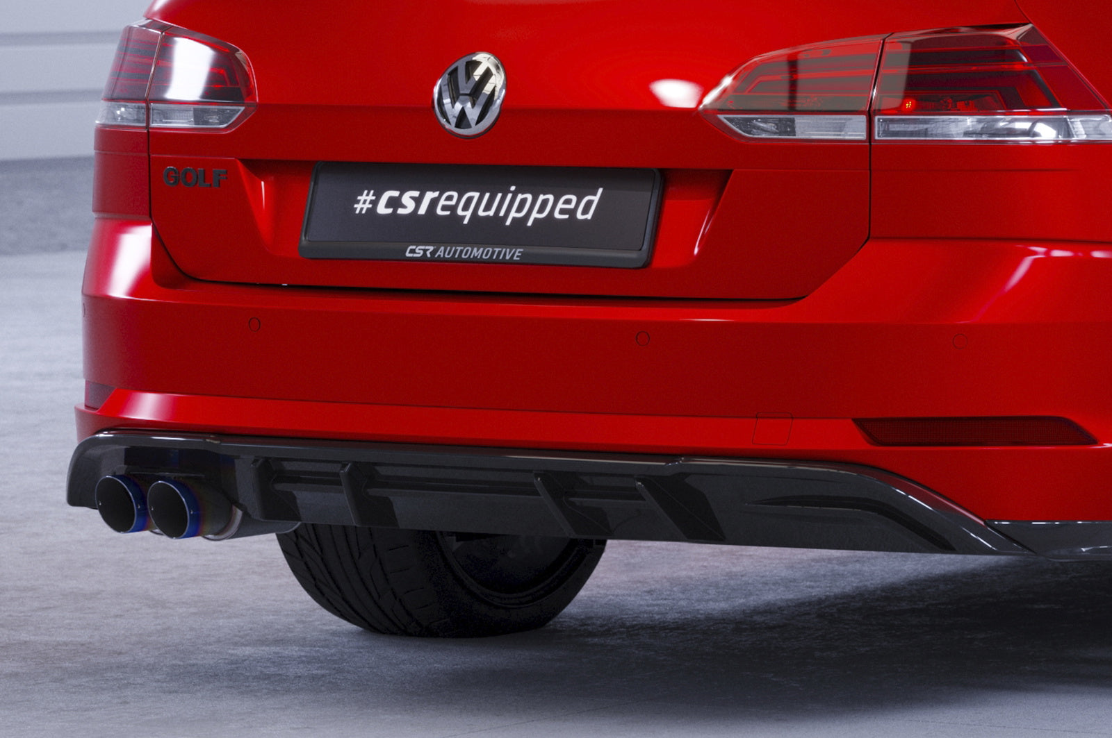Difuzor Șorț spate cu ABE pentru VW Golf 7 Variant GTD HA293