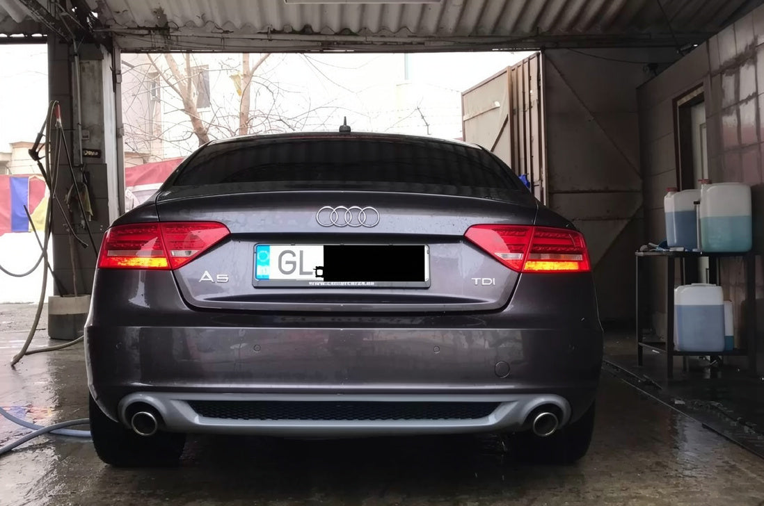 Difuzor evacuare spoiler tuning sport bara spate Audi A5 Sportback 2009-2012 Sline S5 ver1 TFB TUNING