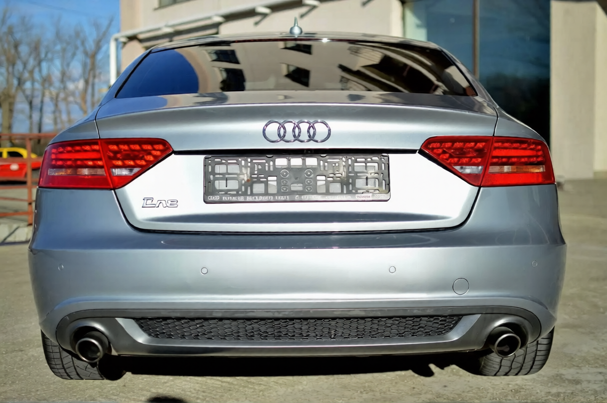 Difuzor evacuare spoiler tuning sport bara spate Audi A5 Sportback 2009-2012 Sline S5 ver1 TFB TUNING