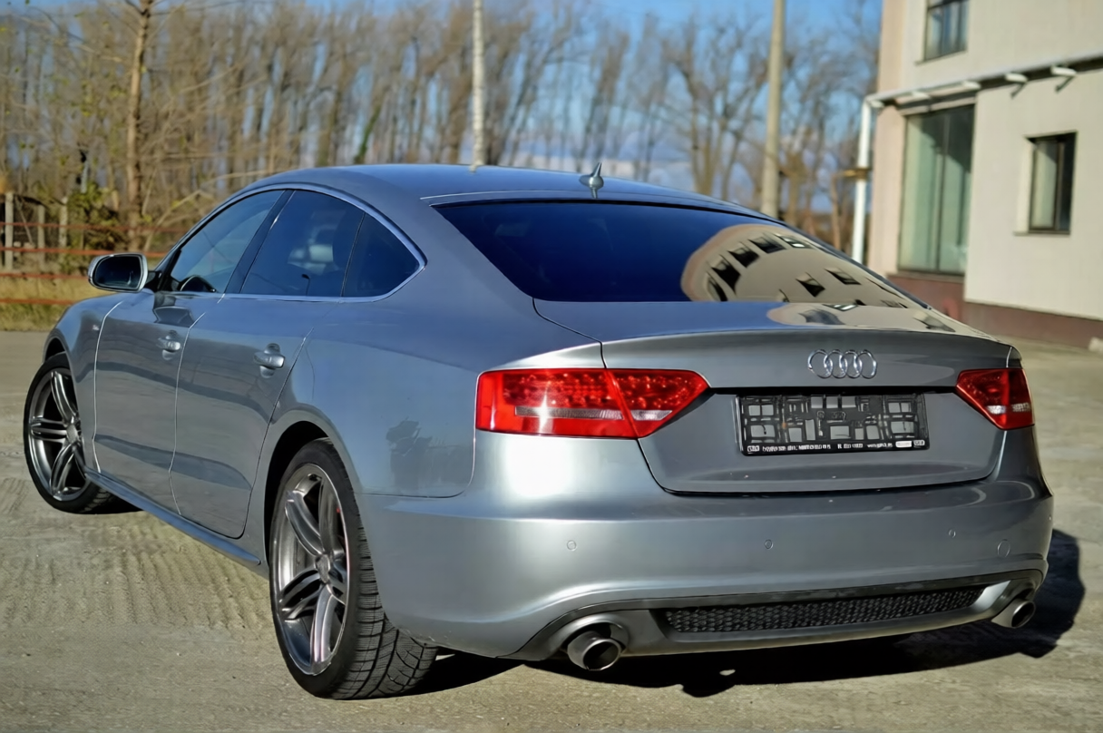 Difuzor evacuare spoiler tuning sport bara spate Audi A5 Sportback 2009-2012 Sline S5 ver1 TFB TUNING
